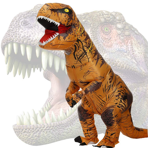 Aufblasbares Dinosaurier Kostüm T-Rex für Erwachsene 150–190 cm