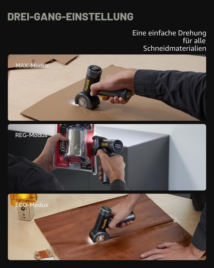 Elektrische Schere mit LED-Display 3 Geschwindigkeiten Akku - Bild 3