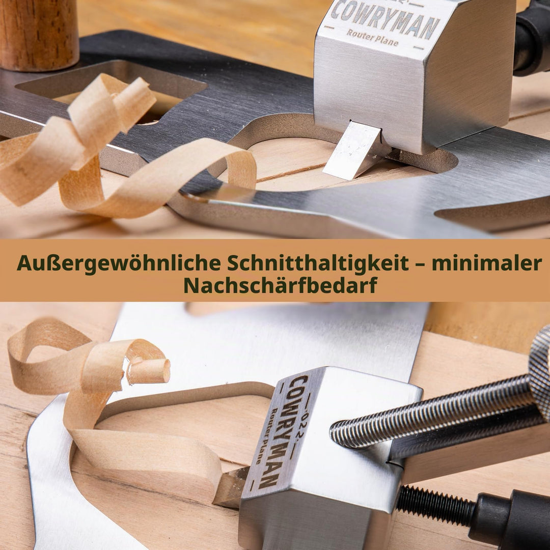 Grundhobel Edelstahlsohle 8-mm-HSS-Eisen mit Parallelanschlag - Bild 5