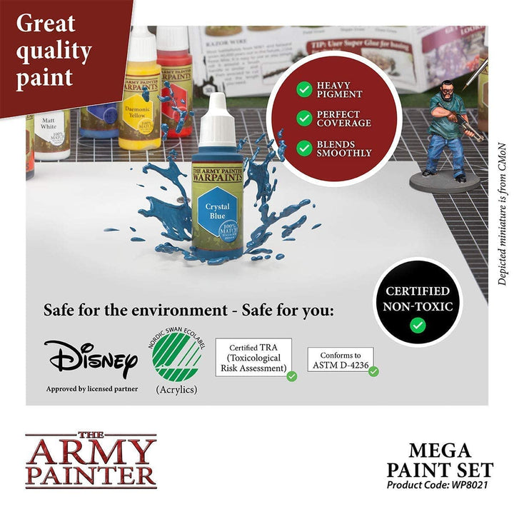Miniatur-Farbset 50 Warpaints mit Wargamer Regiment Pinsel - Bild 3