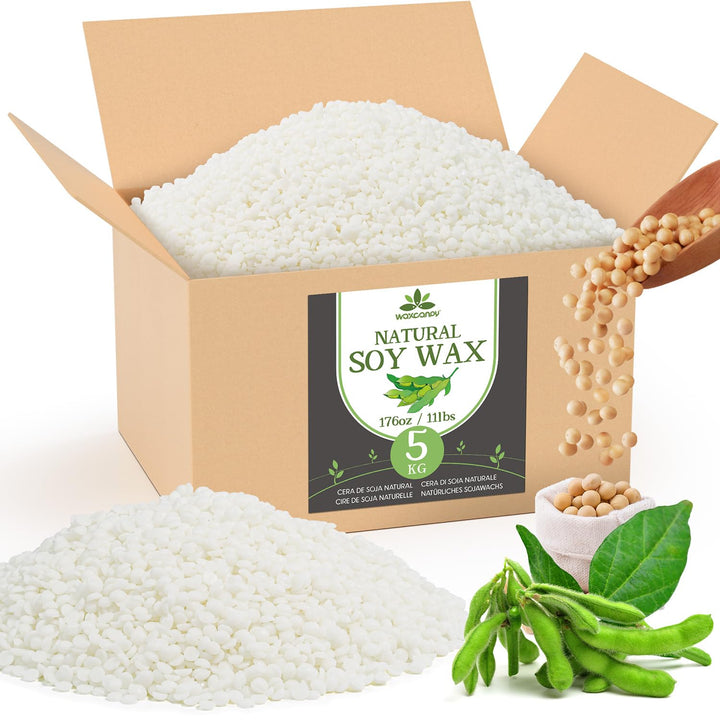 Sojawachs Kerzen Granulat 5 kg, 100% naturrein, zum Giessen