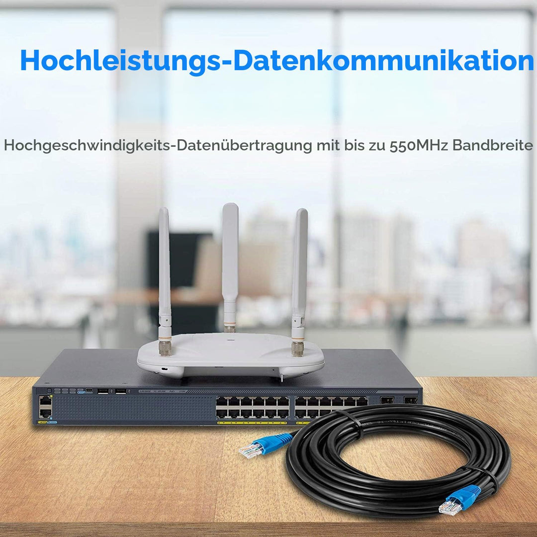 Netzwerkkabel CAT6 Outdoor 30m wasserdicht UV-beständig schwarz - Bild 6