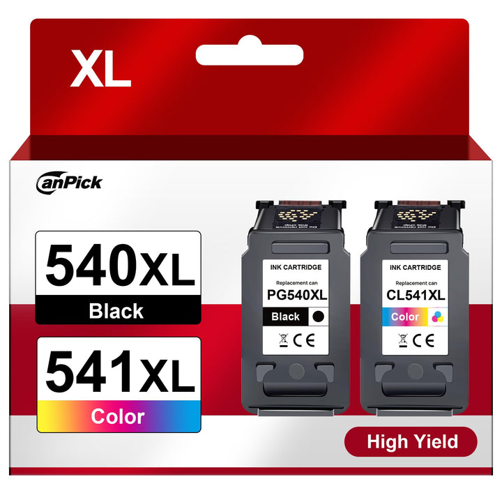 Druckerpatronen 540XL 541XL Multipack Schwarz + Color 2er-Set