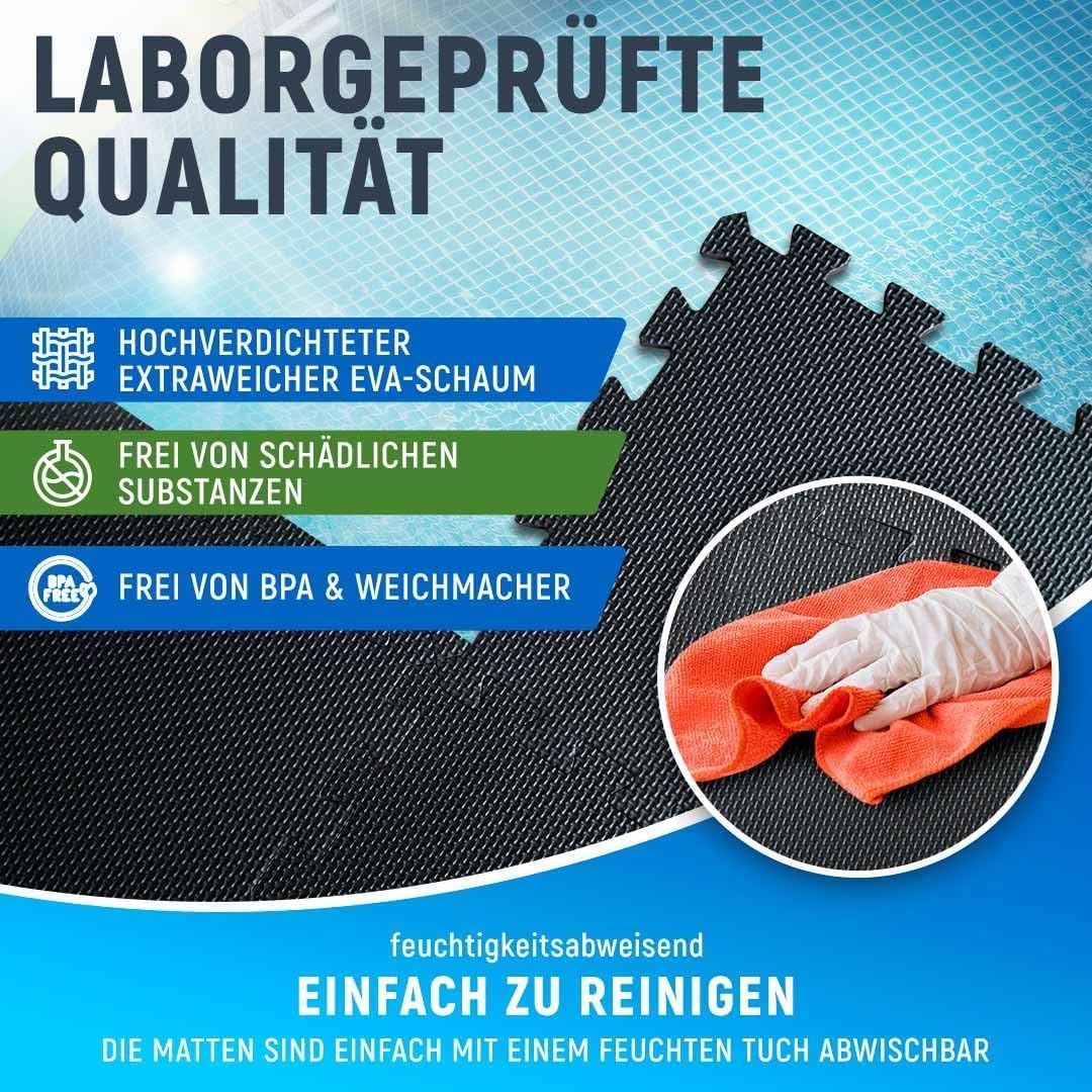 Pool Bodenschutzmatte EVA-Schaum 72-teilig zuschneidbar 6,8 m² - Bild 4