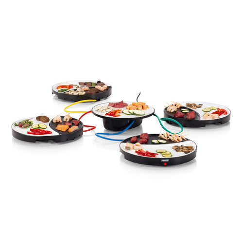 Tischgrill Teppanyaki 4 Stationen 4x 250W Antihaftbeschichtung