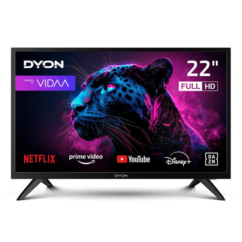 Smart TV 22 Zoll Full HD VIDAA OS Triple Tuner Kueche Wohnmobil
