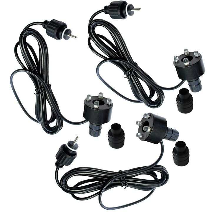 Springbrunnen LED-Beleuchtung 3er Set warmweiss mit 10m Kabel - Bild 5