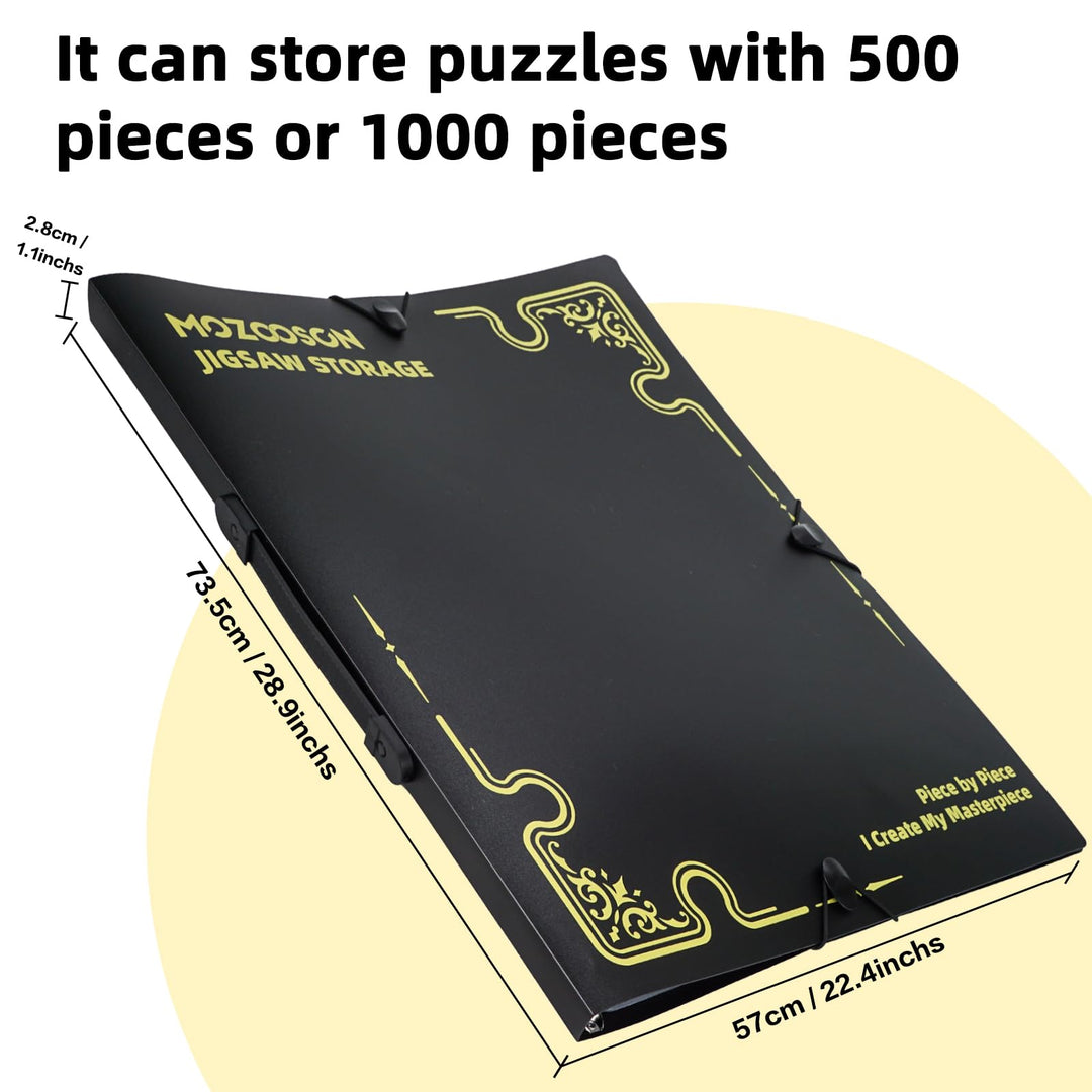 Puzzle Aufbewahrungsmappe 1000 Teile mit 25 Fächern Schwarz - Bild 7