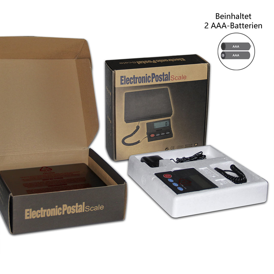 Paketwaage Plattformwaage 50kg/2g mit klappbarem LCD-Display - Bild 7