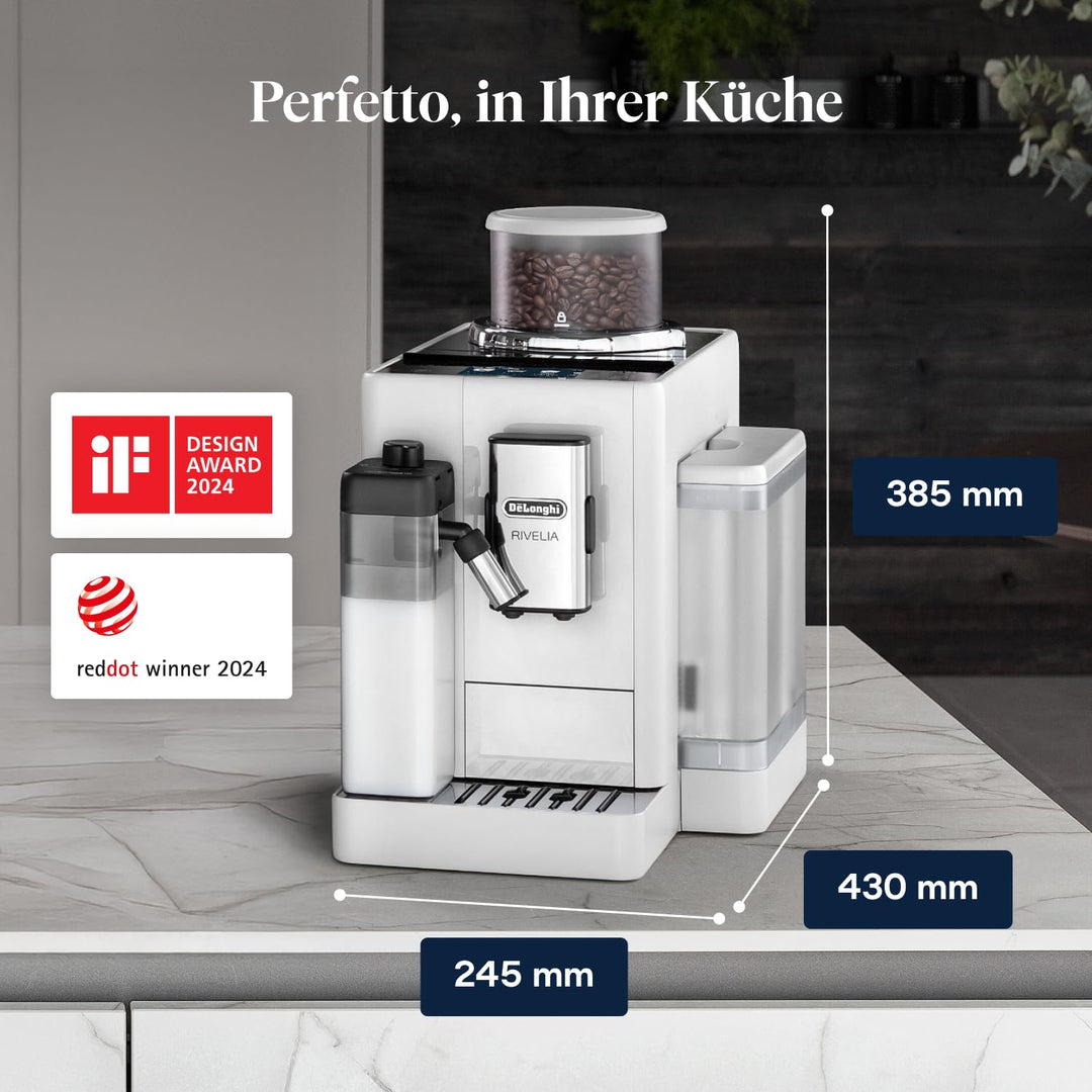 Kaffeevollautomat 16 Spezialitäten Touch-Display Weiss mit Milchschaum - Bild 3