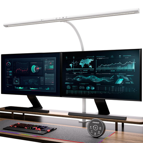 Schreibtischlampe LED 80cm Klemmbar 24W mit Gestensteuerung