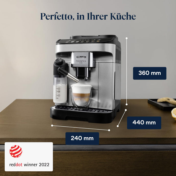 Kaffeevollautomat 7 Getränke mit LatteCrema Milchsystem Silber-Schwarz - Bild 7