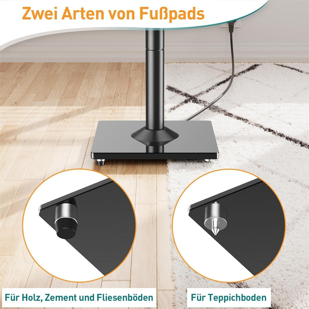 Lautsprecherständer höhenverstellbar 72–95 cm Stahl bis 10 kg - Bild 6