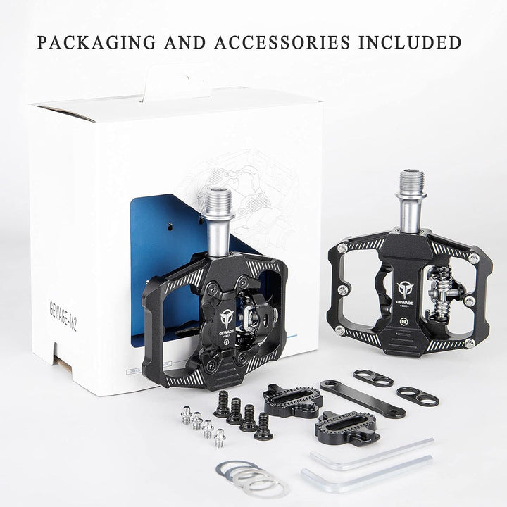 MTB Klickpedale 2-in-1 Aluminium SPD-kompatibel für Plattform und Klick - Bild 7