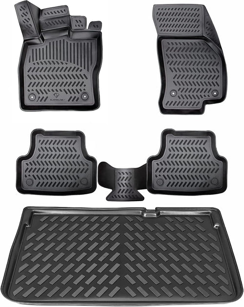 Gummimatten & Kofferraumwanne Set Seat/Cupra Ateca 2017–2026 TPE