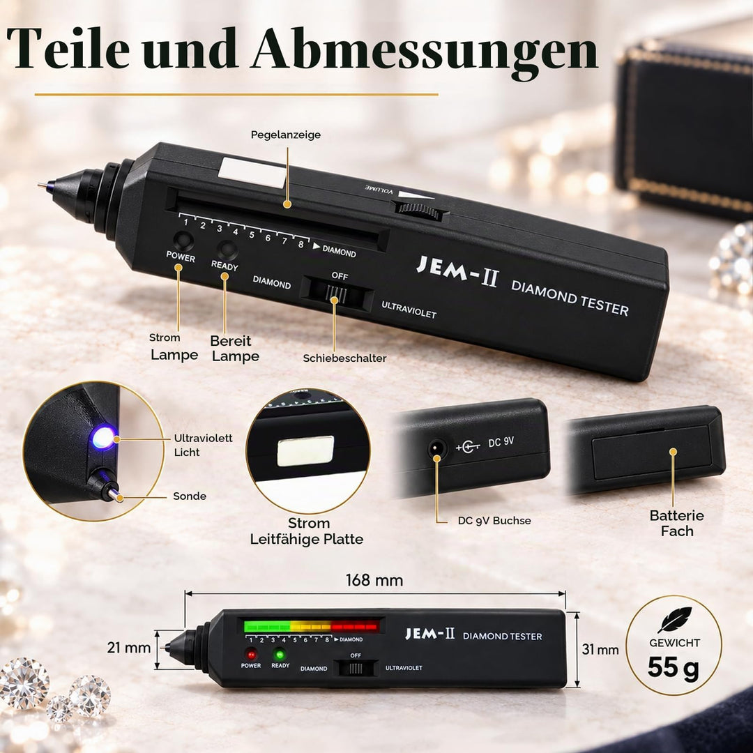 Diamanttester elektronisch für Edelsteine mit UV-Licht - Bild 5