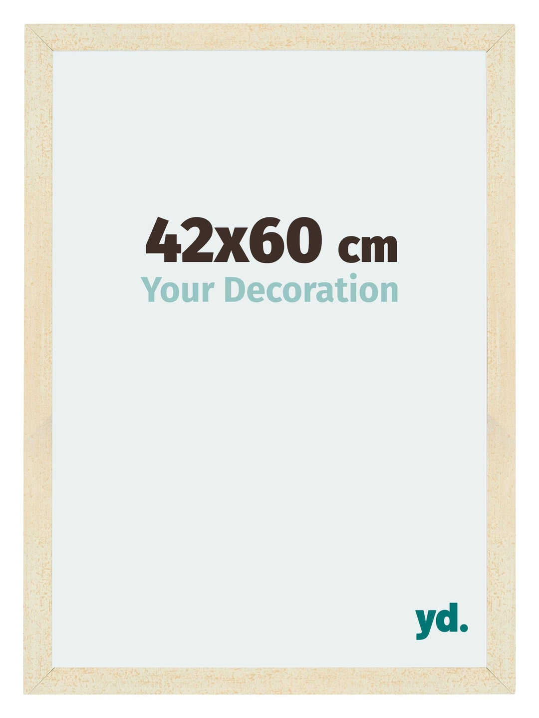 Bilderrahmen 42x60 cm MDF entspiegelt Sand Gewischt für Poster