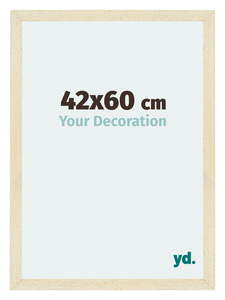 Bilderrahmen 42x60 cm MDF entspiegelt Sand Gewischt für Poster