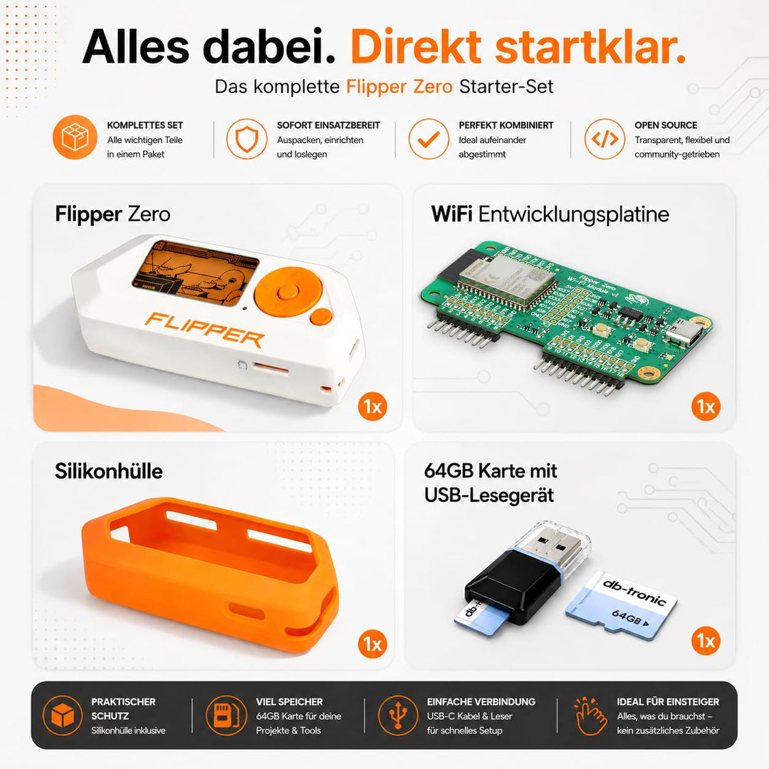 Multitool-Gerät Starter-Set mit WiFi-Board, 64 GB und Silikonhülle - Bild 2