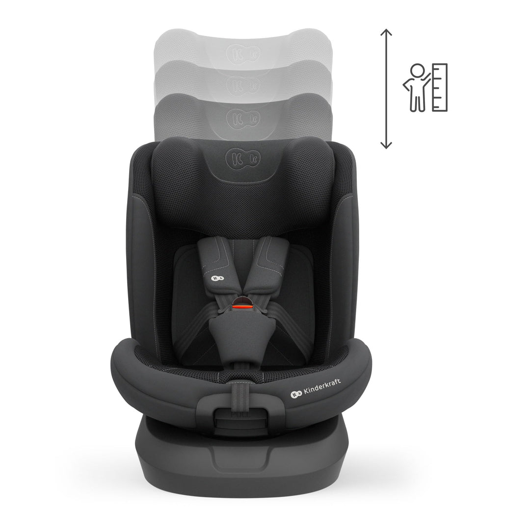 Kindersitz 360° drehbar I-Size 40-150 cm Isofix 0-36 kg Schwarz - Bild 7