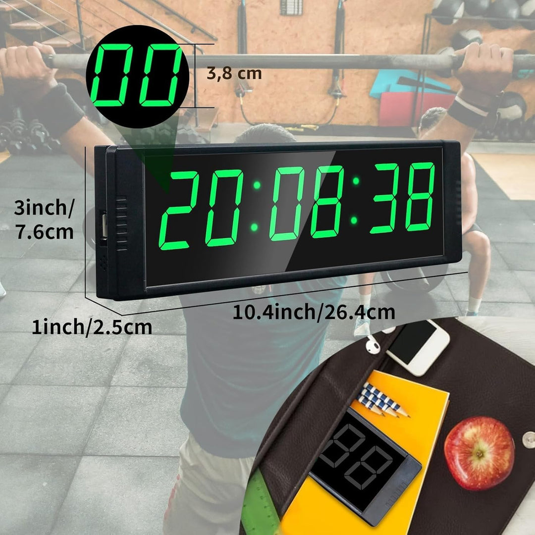 LED Countdown Timer Stoppuhr mit Fernbedienung Intervall 26cm - Bild 5