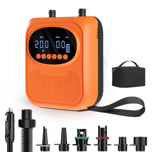 Elektrische SUP Pumpe 20 PSI Kabellos 5 Modi mit Auto-Off