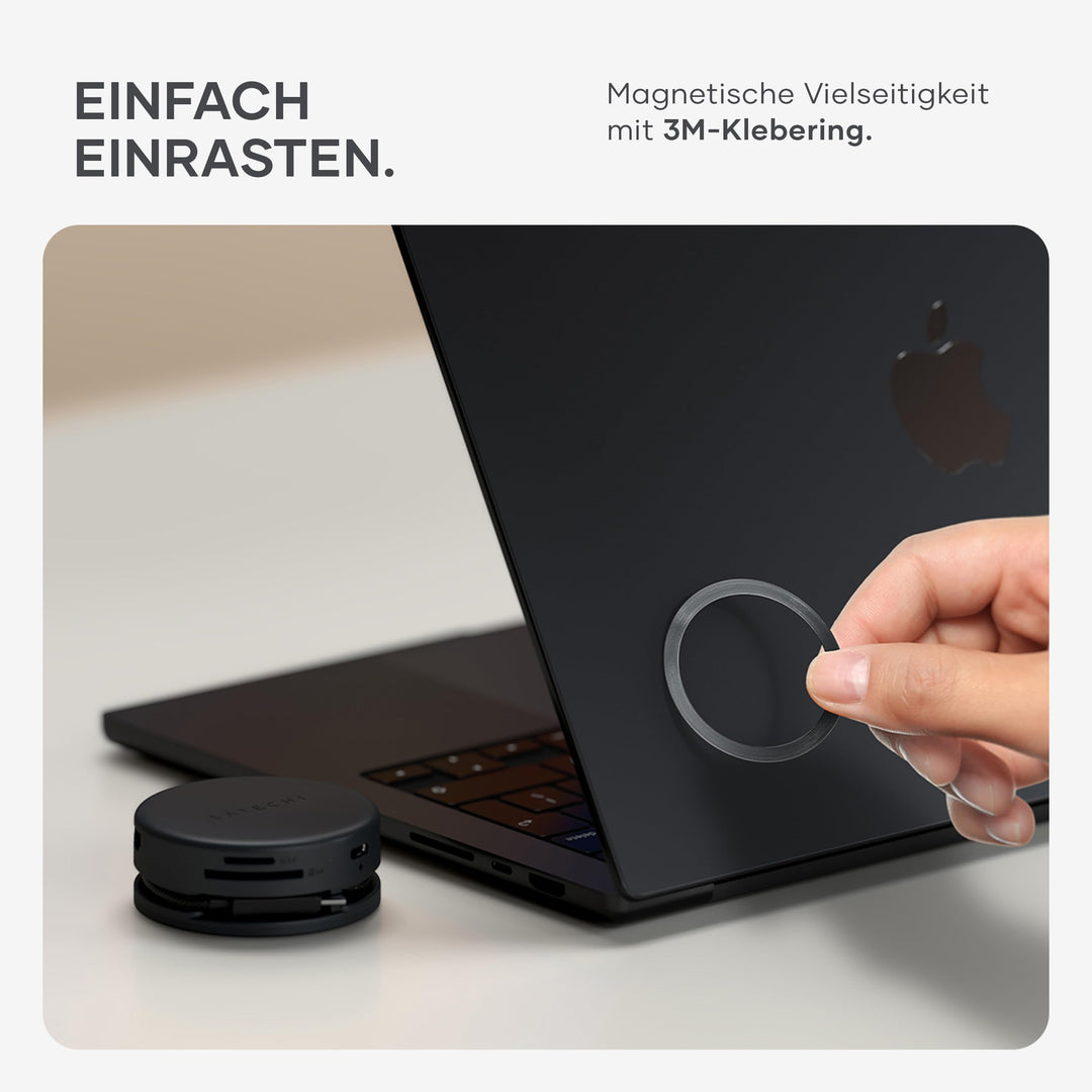 USB-C Hub 7-in-1 magnetisch 4K HDMI 100W PD für MacBook - Bild 7