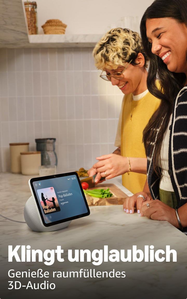 Smart Display 8,7 Zoll HD 3D-Audio Alexa Smart-Home-Hub Graphit - Bild 4