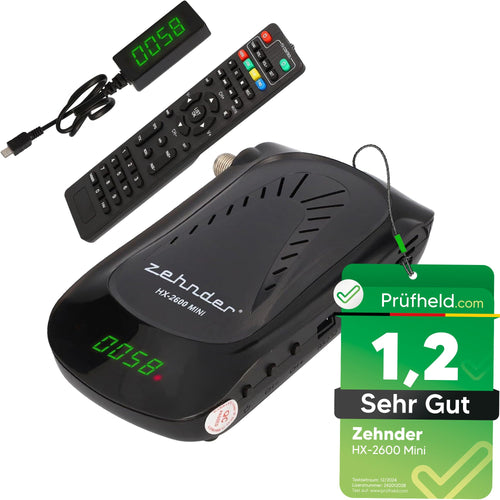 Mini Sat Receiver HD mit PVR-Aufnahme, HDMI, 12V-Anschluss