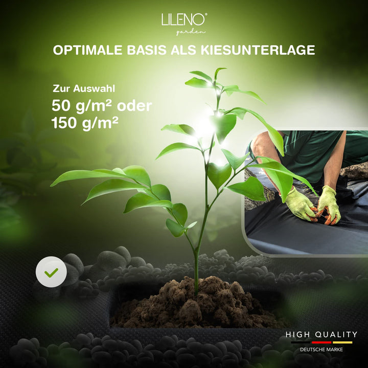Unkrautvlies Garten 100m² Polypropylen UV-beständig wasserdurchlässig - Bild 7