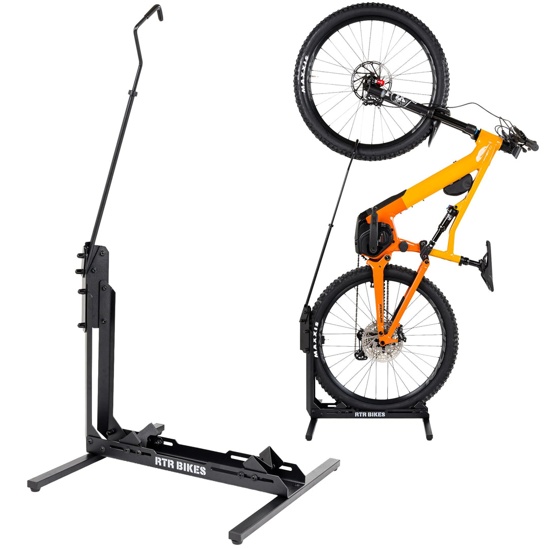 Fahrradständer vertikal &amp; horizontal Stahl für E-Bikes bis 30 kg 24-29 Zoll