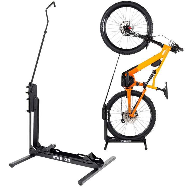Fahrradständer vertikal &amp; horizontal Stahl für E-Bikes bis 30 kg 24-29 Zoll