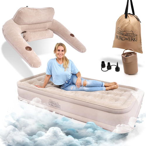 Luftbett selbstaufblasend 3-in-1 Sofa & Gästebett 200x100 cm