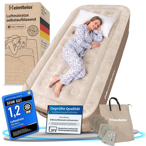 Luftmatratze selbstaufblasend 100x200 cm 46 cm hoch bis 150 kg