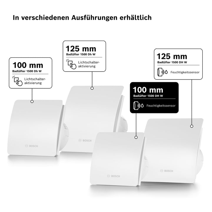 Badlüfter 100 mm mit Feuchtigkeitssensor und Nachlaufzeit - Bild 6
