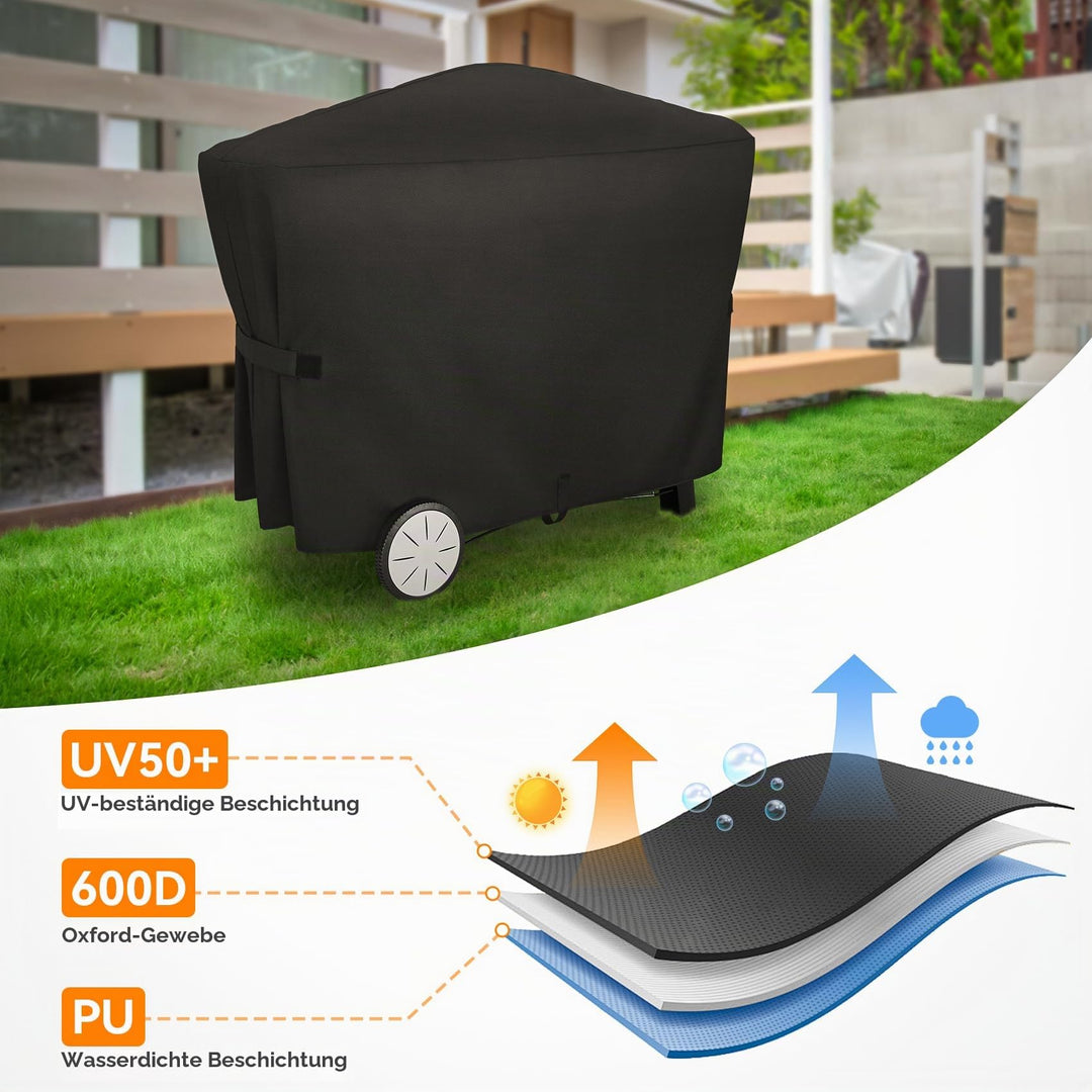 Grillabdeckung Weber Q 2000/3000 600D Oxford wasserdicht schwarz - Bild 5