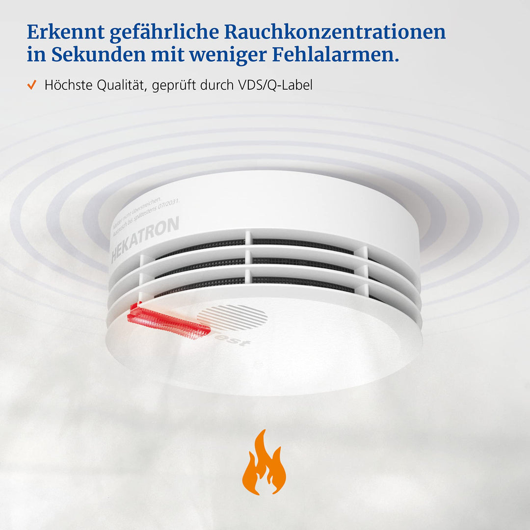 Rauchmelder 10 Jahre Batterie mit App-Prüfung 10er-Set - Bild 4