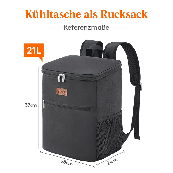 Kühlrucksack 24L isoliert für Picknick und Outdoor, 30 Dosen - Bild 8