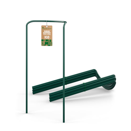 Staudenhalter Halbrund Carbonstahl pulverbeschichtet 70x40cm 10er-Set