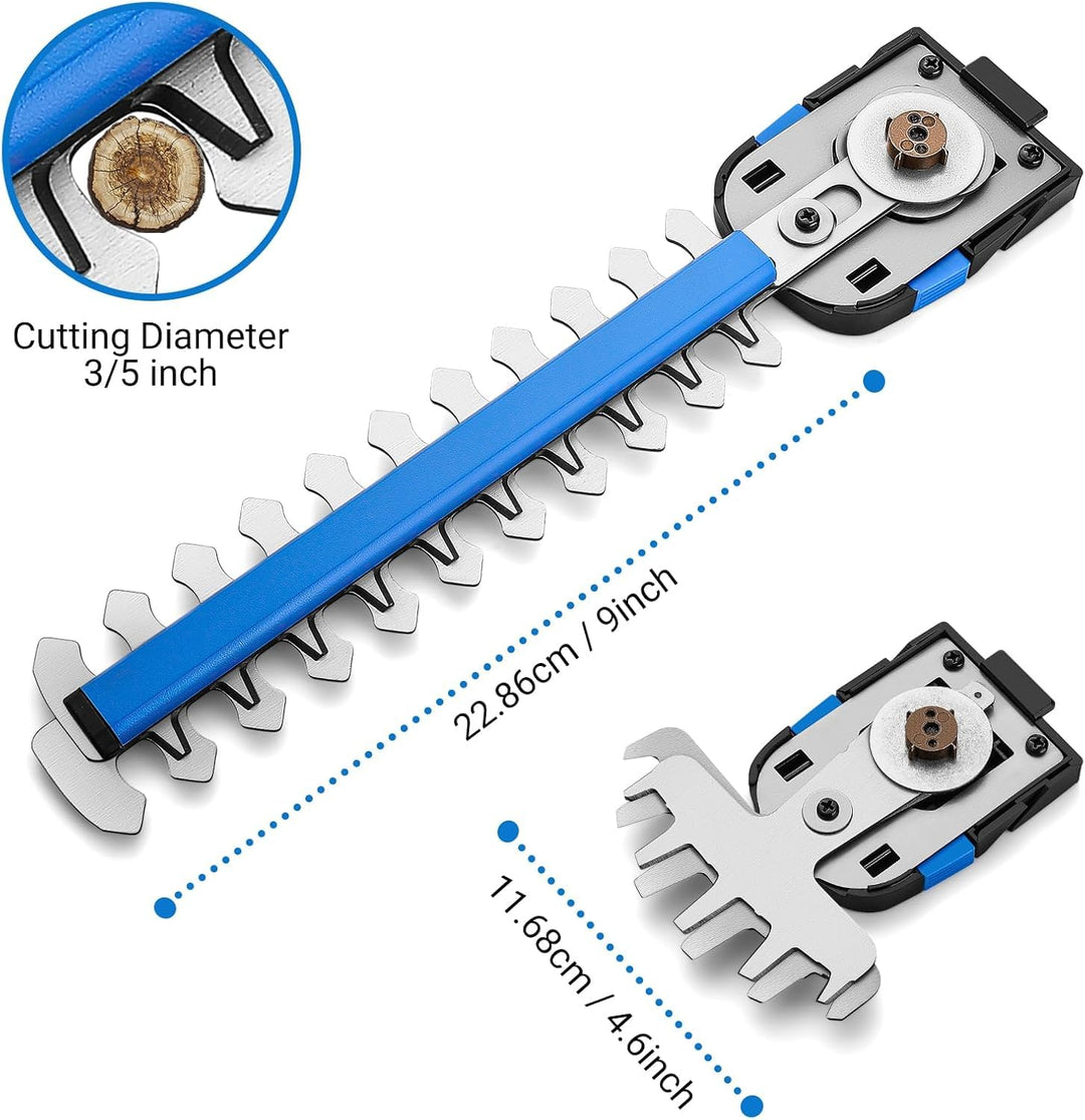 Akku-Heckenschere 2-in-1 20V mit Kurz- und Langklinge für Garten - Bild 4