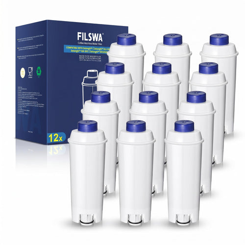 Kaffeevollautomat Wasserfilter 12er-Set für DeLonghi ECAM Serien