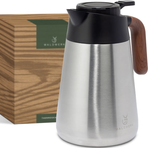 Thermoskanne 1,5L Edelstahl 304 mit tropffreiem Ausguss