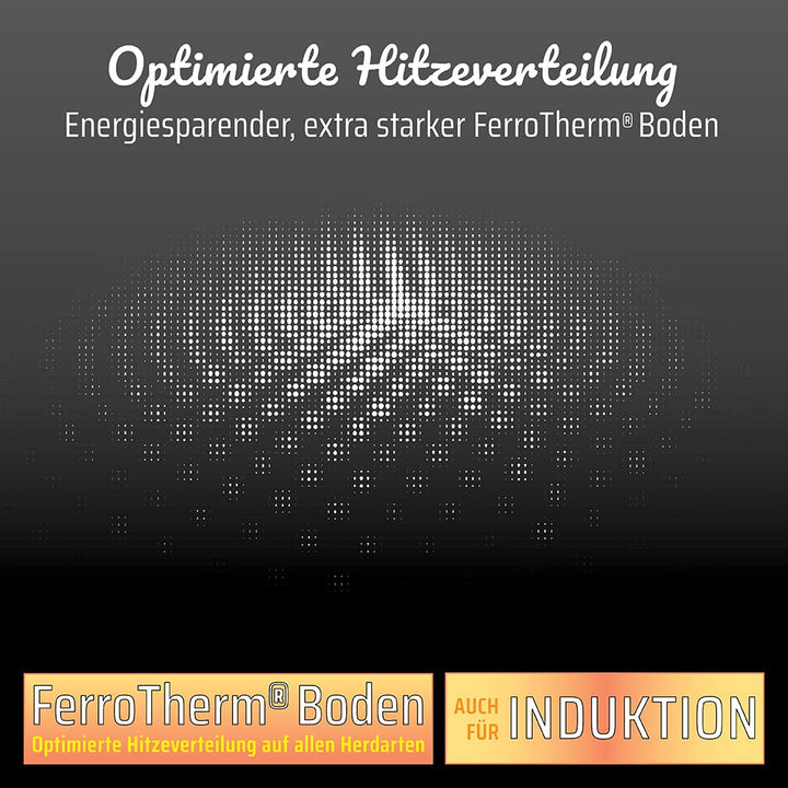 Pfannen-Set 3-teilig Aluminium mit Antihaft Granit für Induktion - Bild 6