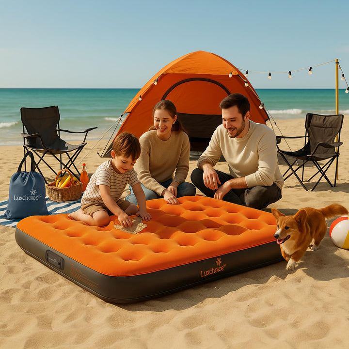 Luftmatratze Doppel 203x152x22 cm mit USB-Pumpe 250 kg Tragkraft - Bild 7