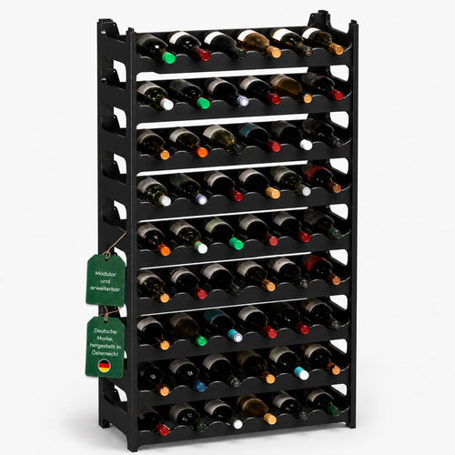 Weinregal Kunststoff 60 Flaschen stapelbar modular erweiterbar