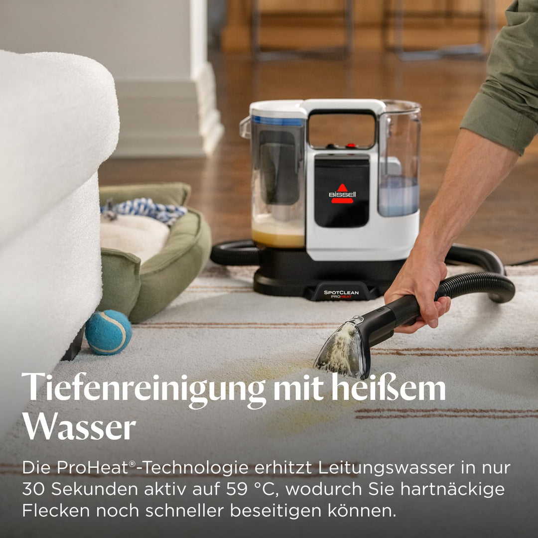 Teppich-Fleckenreiniger mit Hitzefunktion 1125W 16000 Pa Saugkraft - Bild 3