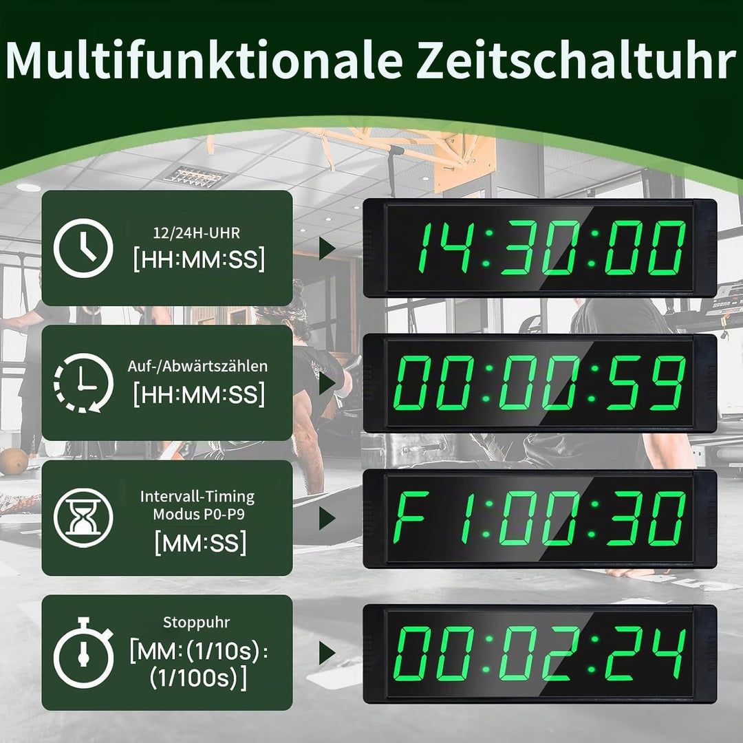 LED Countdown Timer Stoppuhr mit Fernbedienung Intervall 26cm - Bild 2