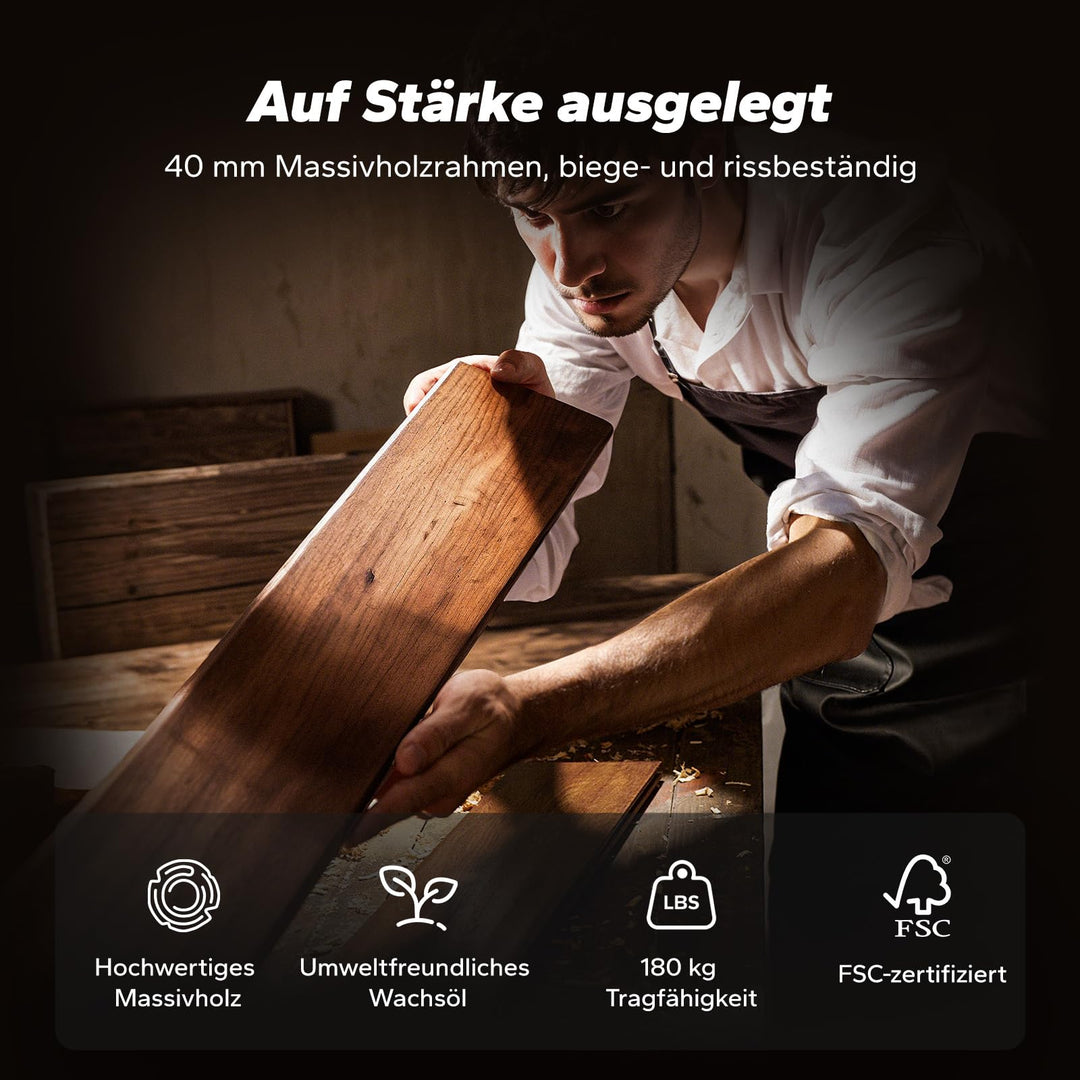 Wasser-Rudergerät Holz klappbar 180 kg Tragkraft mit APP - Bild 2