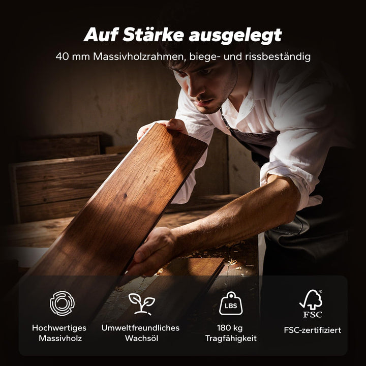 Wasser-Rudergerät Holz klappbar 180 kg Tragkraft mit APP - Bild 2