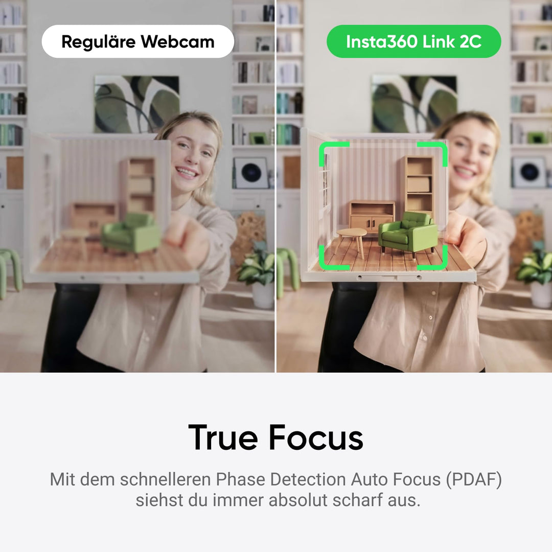 4K Webcam mit 1/2"-Sensor, HDR, KI-Tracking für PC &amp; Mac - Bild 6